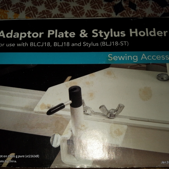 Baby lock Adaptor Plate & Stylus Holder NEW - Picture 1 of 1